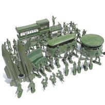 56 dalių armijos bazinis žaidimo rinkinys 4 cm–5 cm kareivis armijos vyrų veiksmo figūrėlės vaikiškas žaislas
