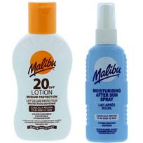 Malibu SPF20 balzamas 100ml + purškiklis po saulės 100ml