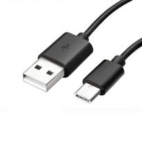 „USB-C laidas Samsung A22 4G - A22 5G - A03S - USB-C tipo įkrovimo laidas Juodas 1 Metras Phonillico®“