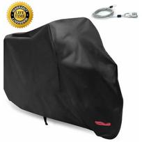 Motociklų dangčiai Motociklų garažas, motociklo tentas, sulankstomas motociklų garažas, motociklo tentas, lauko ir vidaus motorolerio apsauginis gaubtas Harley-Davidson, Honda, Suzuki (juodas, XL (245x105x125 cm))