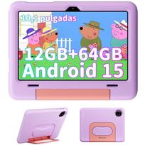 Planšetinis kompiuteris Blackview Tab 20 Kids Android 15 10.1" 12 + 64GB /SD 2TB 6600mAh WPS, Kids Space Violetinė