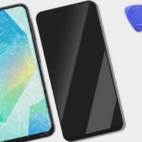 LCD ekranas - SAMSUNG - Galaxy A16 - Juodas - Pilnas - Paruoštas montuoti