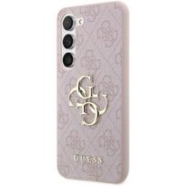 Guess PU 4G Metal Logo Case for Samsung Galaxy A55 5G Pink