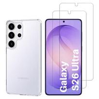 Samsung Galaxy S26 ULTRA dėklas ir 2 grūdinto stiklo ekranui apsaugoti Phonillico®