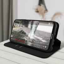 Nokia X10 ir X20 Flip Case Piniginės vaizdo palaikymo funkcija Juoda Juoda
