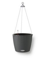 Pakabinamas vazonas Lechuza Nido Cottage 28 cm, pilkas, Ampel Lechuza Nido Cottage 28 graniithall