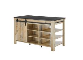 Virtuvės sala Imv Sherwood, 162 cm, ruda/pilka