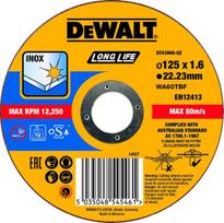 Dewalt pjovimo diskas 125 x 1.6mm Inox metalui