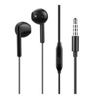 Laidyniai ausinukai - WOW - Juodi - Jack 3.5mm - Mikrafonas - 14mm garsiakalbiai