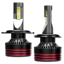 2 vnt. LED lemputės M8 Pro H7 60W 12V 6000K 12000lm IP65 automobiliui Juoda / Raudona
