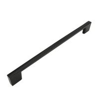 Juoda 224 mm metalinė baldų rankena