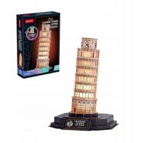 Puzzle suaugusiems, dėlionė vaikams, 3d rinkinys Pizos bokštas