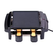 Dvipusis elektrinis grilis 4 viename daugiafunkcinis mini grilis, skirtas naudoti namuose ir lauke, juodas, Europos saugos standartai