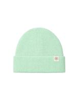 GOBI Cashmere Megzta kepurė 'Unisex Cashmere Rib Knit Beanie' šviesiai žalia