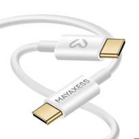 USB-C laidas - MAYAXESS - Greitas įkrovimas 20W - 1 metras - Baltas - Greita sinchronizacija