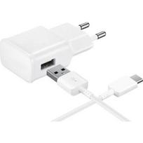 [Suderinys Samsung Galaxy S10 S10+ S10E] USB-C tipo kabelis 1 metras + baltas įkroviklis [Phonillico®]
