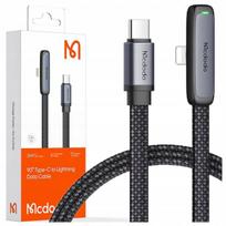 MCDODO KAMPINIS KABELIS USB-C LIGHTNING PLOKŠČIAS 36W IPHONE 12 13 14 JUODAS 2M