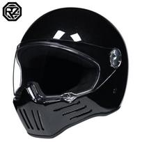 (xxL3) Retro motociklo šalmas ABS Light cruiser pilnai dengiantis šalmas vyrams ir moterims