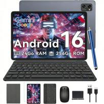 Planšetinis kompiuteris Android 16 T20 10.1" 24GB + 256GB SD 2 TB, 5000 mAh, „WiFi 6“ su klaviatūra, pele, rašikliu ir apsauginiu dėklu.