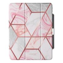 „iPad Air 13 2024 / iPad Air 13 M4 2026“ dėklas - Supcase - Pilna apsauga - Trifold dangtelis - Balta / Rožinė