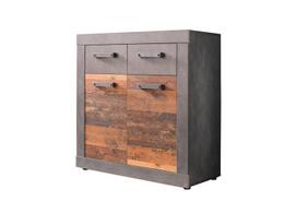 Komoda Trendteam Indy, 82x37x86 cm, pilka
