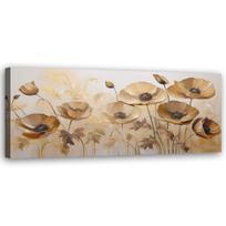 Paveikslas Ant Drobės, Aguonos Gėlės Boho Beige Sepia