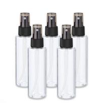 100 ml bespalvis PET butelis su juodu purkštuvu, 5 vnt., 24/410