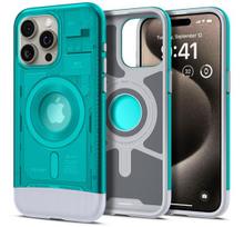 Spigen Classic C1 MagSafe, bondi blue - iPhone 15 Pro, mėlyna