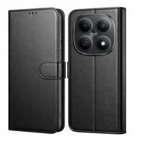 Xiaomi Poco M8 5G dėklas - Juodas piniginės tipo su magnetiniu užsegimu ir kortelių laikikliu Phonillico®