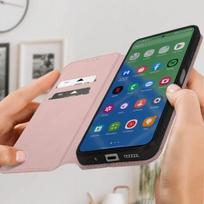 Dėklas, skirtas Xiaomi Redmi 12 - AVIZAR - Kortelių laikiklis, Vaizdo įrašų atrama, Magnetinis apvertimas - Rožinė