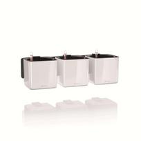 Persodinimo vazonas Lechuza CUBE Premium, baltas