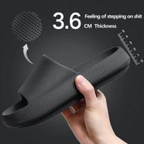 42-43(vidinis 26cm)B-juodas 3,6cm-moteriškos vyriškos šlepetės storu padu vasaros paplūdimio šlepetės Vonios neslystančios šlepetės Minkštos basutės Madingi šlepetės itin lengvi batai, 42/43
