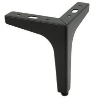 Anker baldų kojelė, juoda, metalinė, aukštis 15 cm