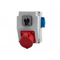 Skirstomoji plokštė lizdai 235523643, RS-KOMBI skirstomoji plokštė - lizdai 32A/5P, 230V, pertraukiklis 0/1(32A) F3.1876