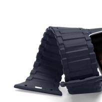 Dirželis (Armor Version) Apple Watch SE dirželis, 9, 8, 7, 6, 5, 4, 3, 2, 1 (41, 40, 38 mm) silikoninė magnetinė apyrankė mėlyna