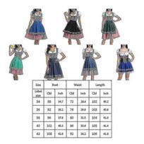 Moterų „Oktoberfest“ Kostiumai Suaugusiems „Dirndl“ Vokiečių Tradicinio Bavariško Alaus Karnavalas Kun., Red_M