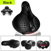 (-C852 Black) Dviračio balnelis dvigubas amortizatorius MTB kalnų dviračio balnas didelis užpakalis Patogi kvėpuojanti tuščiavidurė dviračių MTB sėdynė, (-C852 juoda)