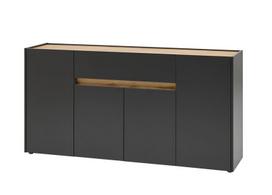 Komoda Imv City, 170 cm, antracitas/ąžuolinė