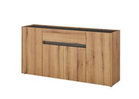 Komoda Imv City, 170 cm, ažuolinė/antracitas
