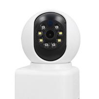Kompiuterio (WEB) kamera 2,4 GHz WiFi vaizdo kūdikių monitorius su naktiniu matymu, judesio aptikimu, 2 krypčių garsu, belaide apsaugos kamera namuose, EU kištukas, 100–240 V, vidaus kamera su 100° plačiu kampu