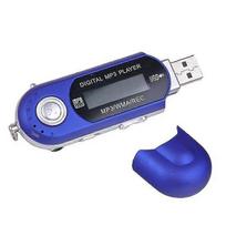 MP3 grotuvas High Quality-32GB didelės atminties USB 2.0 atmintinė LCD mini MP3 muzikos grotuvas su FM radiju (mėlyna)