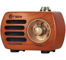 Medinis mini radijas Mažas retro radijo imtuvas su Bluetooth garsiakalbiu