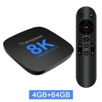 Televizijos imtuvas „ABC-Transpeed Smart TV Box“ „Android 13“ priedėlis, keturratis „Dual Wifi“ TV programos 8K vaizdo įrašas BT5MX10 64GvoiceEU kištukas