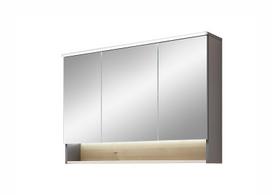 Veidrodinė spintelė Pelipal 25-III, 100x21x72 cm, ruda/pilka