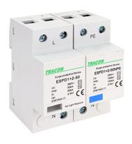 T1+T2 Kintamosios srovės viršįtampių ribotuvas viengubu korpusu ESPD1+2-50-1+1P