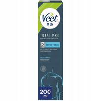 Veet Men Total Pro kremas plaukelių šalinimui depiliacijai jautriai odai 200 ml