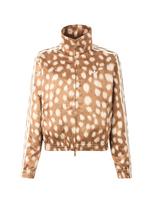 ADIDAS ORIGINALS Demisezoninė striukė 'ANIMAL PRINT FIREBIRD' šviesiai ruda / balta