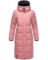 MARIKOO Žieminis paltas pastelinė violetinė / juoda
