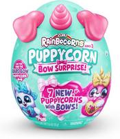 Rainbocorns Puppycorn Bow Surprise Series 5, čihuahua – pliušinis žaislas kolekcijai – 5 sluoksniai staigmenų, atidaroma širdelė, lipdukas, gleivės, nuo 3 metų (čihuahua)