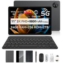 Planšetinis kompiuteris Blackview ZENO 10 Tablette 11" FHD AI Android 15, RAM 24GB ROM 256GB/SD 2 TB, 8800mAh Widevine L1 1080P WPS - Juoda